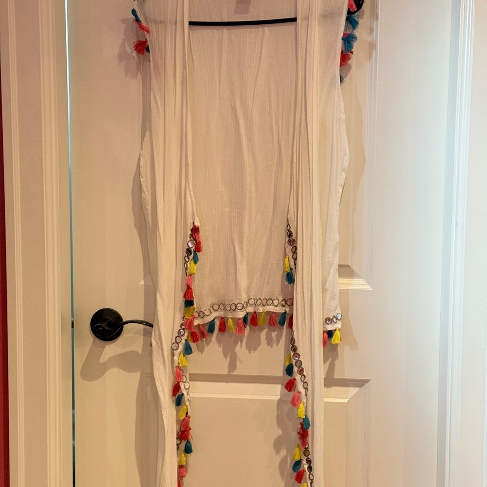 Betsey Johnson White Top with Pink Label